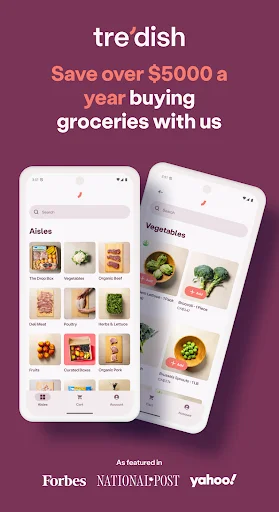 Tre’dish Groceries ڈاؤن لوڈ کریں – گروسری پر سالانہ 5000 ڈالر بچائیں - Screenshot 1