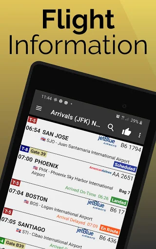 Christchurch Airport Flights ڈاؤن لوڈ کریں – براہ راست پرواز کی معلومات - Screenshot 7