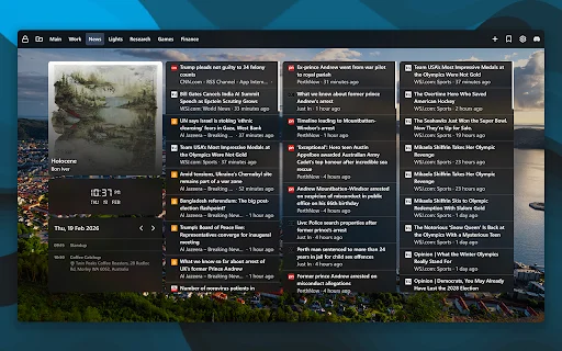 New Tab Widgets ڈاؤن لوڈ کریں – اپنا ذاتی ڈیش بورڈ بنائیں - Screenshot 5