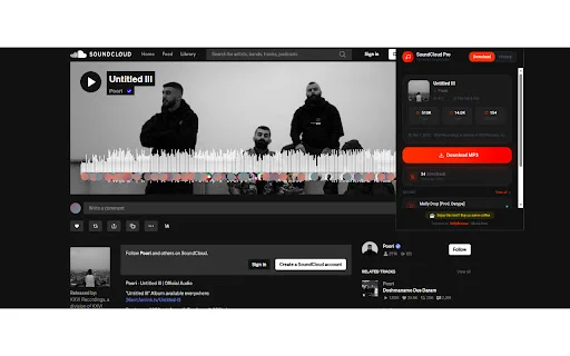SoundCloud Enhanced Pro ڈاؤن لوڈ کریں – آڈیو مینجمنٹ اور ڈاؤن لوڈ ٹولز - Screenshot 1