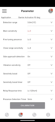 Virtual Loop ایپ ڈاؤن لوڈ کریں – OPTEX OVS-02 سینسر کنٹرول - Screenshot 4