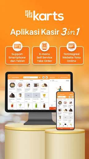 KartsPOS تازہ ترین ورژن ڈاؤن لوڈ کریں – بہترین کیشئر ایپ - Screenshot 1