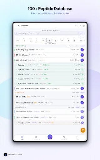 Smart Peptide Tracker ڈاؤن لوڈ کریں – پیپٹائڈ ٹریکنگ ایپ - Screenshot 20