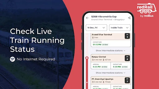 Train Ticket Booking App ڈاؤن لوڈ کریں – IRCTC کنفرم ٹکٹ اور لائیو اسٹیٹس - Screenshot 4