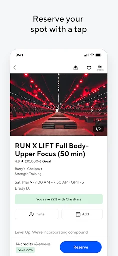 ClassPass ڈاؤن لوڈ کریں – فٹنس، یوگا اور اسپا کلاسز کے لیے بہترین ایپ - Screenshot 5