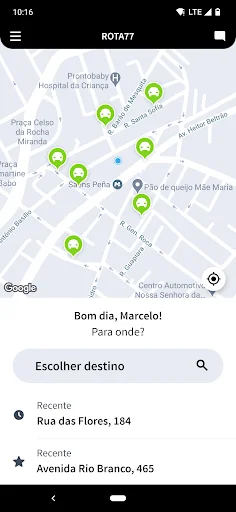 VaideRota77 Passageiro ڈاؤن لوڈ کریں – محفوظ اور تیز سفری ایپ - Screenshot 1