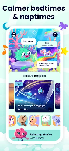 Moshi Kids ڈاؤن لوڈ کریں – بچوں کے لیے بہترین نیند اور کہانیاں - Screenshot 1