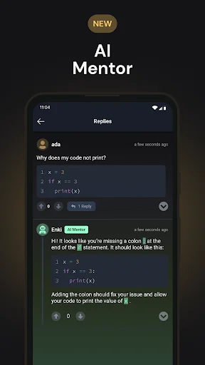 Enki: کوڈنگ سیکھنے کے لیے بہترین ایپ – Python اور Lua سیکھیں - Screenshot 3