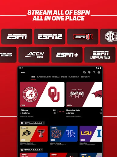 ESPN ایپ ڈاؤن لوڈ کریں – کھیلوں کے تازہ ترین اسکورز اور لائیو اپ ڈیٹس حاصل کریں - Screenshot 9