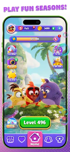 Angry Birds Dream Blast ڈاؤن لوڈ کریں – دلچسپ پزل ایڈونچر - Screenshot 3