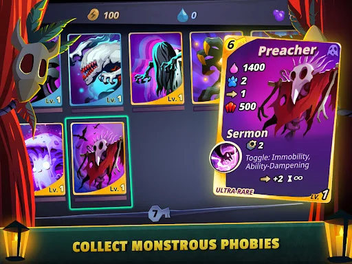 Phobies: Turn-Based Card Battle ڈاؤن لوڈ کریں – بہترین اسٹریٹجی گیم - Screenshot 13
