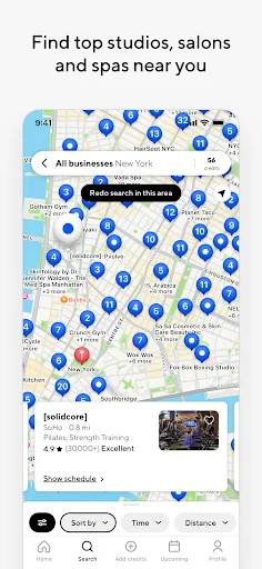 ClassPass ڈاؤن لوڈ کریں – فٹنس، یوگا اور اسپا کلاسز کے لیے بہترین ایپ - Screenshot 2