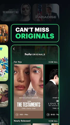 Hulu ایپ ڈاؤن لوڈ کریں – لائیو اسپورٹس اور فلمیں مفت سٹریم کریں - Screenshot 2