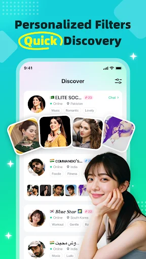InParty ڈاؤن لوڈ کریں – گروپ وائس چیٹ اور آن لائن پارٹی کا مزہ لیں - Screenshot 5