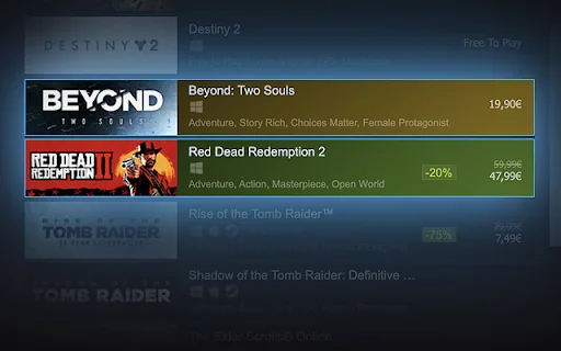 Augmented Steam ڈاؤن لوڈ کریں – Steam تجربے کو بہتر بنائیں - Screenshot 3
