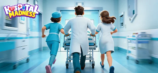 Hospital Madness ڈاؤن لوڈ کریں – ڈاکٹر بنیں اور کلینک بنائیں - Screenshot 1
