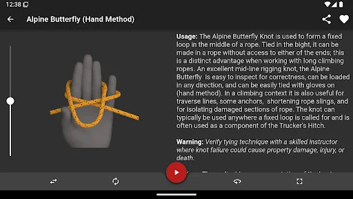 Knots 3D ڈاؤن لوڈ کریں – 220 سے زائد گرہ باندھنے کا بہترین طریقہ - Screenshot 12