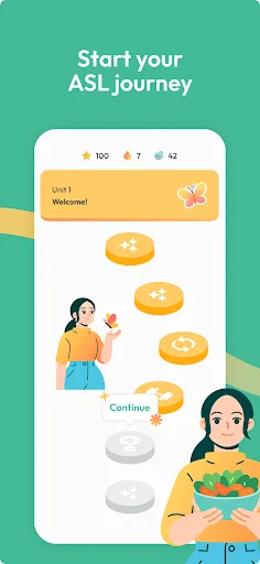 ASL Bloom ڈاؤن لوڈ کریں – امریکن سائن لینگویج سیکھنے کی بہترین ایپ - Screenshot 2