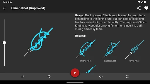 Knots 3D ڈاؤن لوڈ کریں – 220 سے زائد گرہ باندھنے کا بہترین طریقہ - Screenshot 15