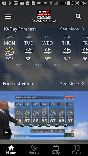 WTOC First Alert Radar ڈاؤن لوڈ کریں – درست موسم کی پیش گوئی - Screenshot 5