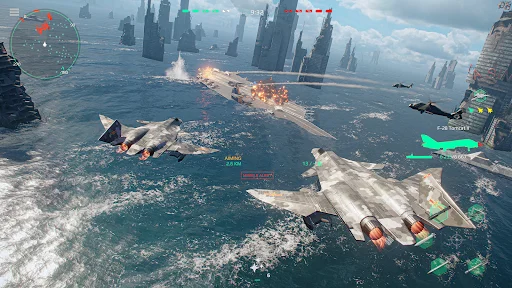 Modern Warships ڈاؤن لوڈ کریں – جدید بحری جنگی کھیل - Screenshot 24