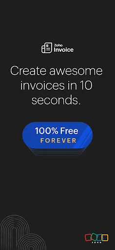Zoho Invoice ڈاؤن لوڈ کریں – چھوٹے کاروبار کے لیے بہترین فری انوائسنگ ایپ - Screenshot 1
