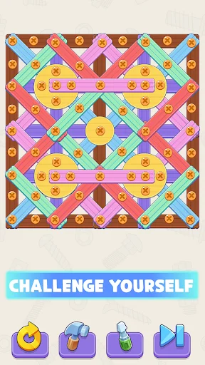 Screw It Out: Wood Puzzle ڈاؤن لوڈ کریں – دماغی کھیل - Screenshot 14