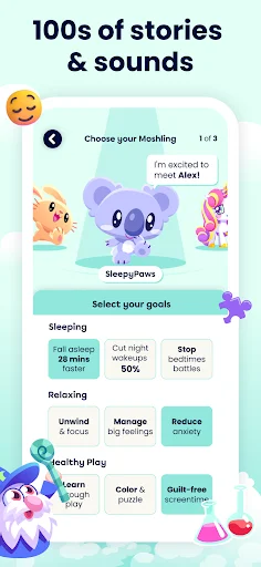 Moshi Kids ڈاؤن لوڈ کریں – بچوں کے لیے بہترین نیند اور کہانیاں - Screenshot 2